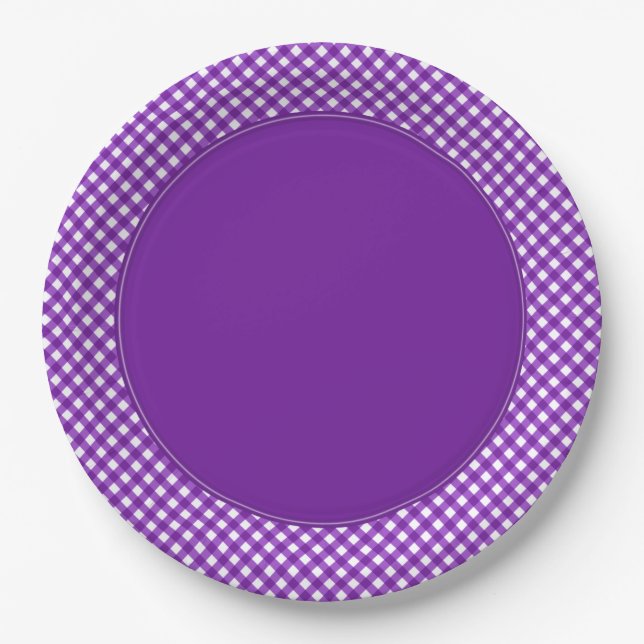 CHEX 18-DARK PURPLE-PAPER PLATES-2 PAPER PLATES (Front)