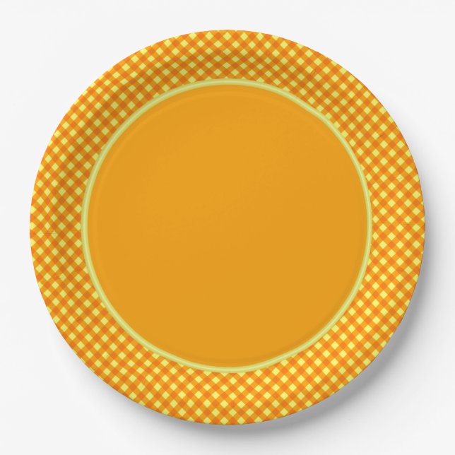CHEX 3-ORANGE YELLOW-PAPER PLATES-2 PAPER PLATES (Front)