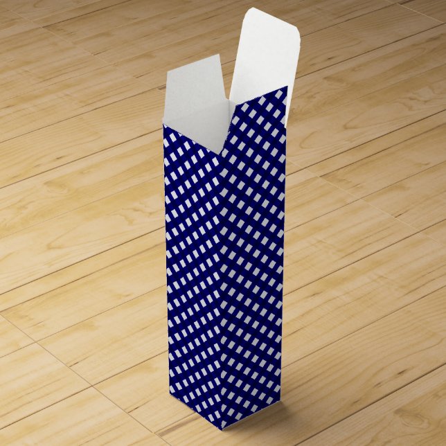 CHEX 4 DARK BLUE-WINE BOTTLE GIFT BOX (Opened)