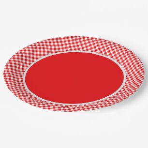 CHEX 5-RED-PAPER PLATES-3 PAPER PLATES
