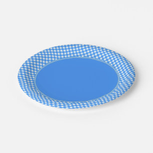 CHEX 6-PASTEL BLUE-PAPER PLATES-2 PAPER PLATES
