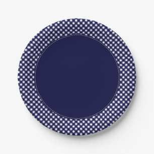 CHEX 9-BLUE-PAPER PLATES-4 PAPER PLATES
