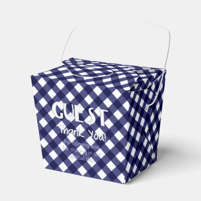 Chex 9-BLUE-PARTY FAVOR BOX, take out Boxes (Front Side)