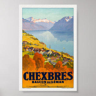Chexbres Vintage Poster 1923