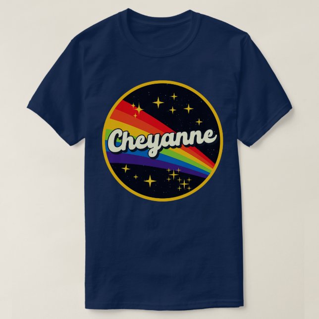 Cheyanne Rainbow In Space Vintage Style T-Shirt (Design Front)