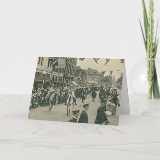 Cheyenne Frontier Days parade. Card (Front)