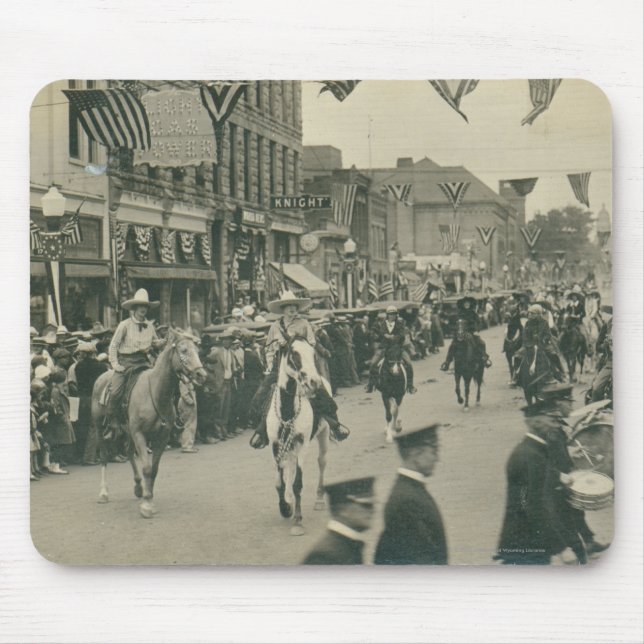 Cheyenne Frontier Days parade. Mouse Pad (Front)