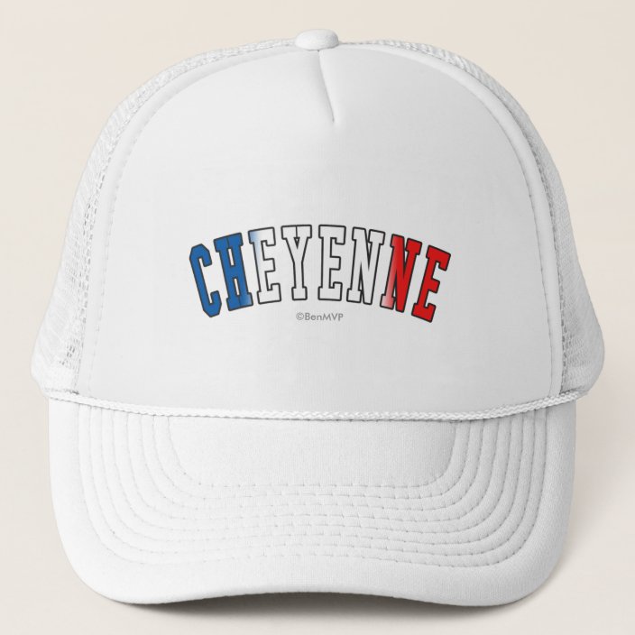 Cheyenne in Wyoming State Flag Colors Hat