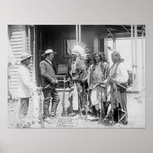 Cheyenne Men Converse with White Poster