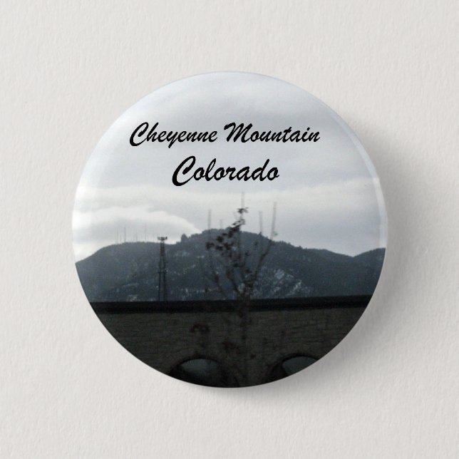 Cheyenne Mountain, Colorado Pinback Button (Front)