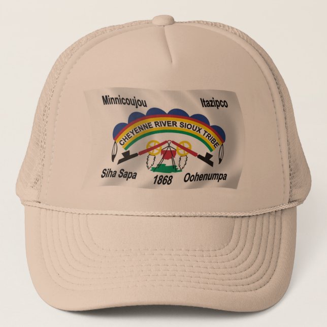 Cheyenne River Sioux Flag Hat (Front)