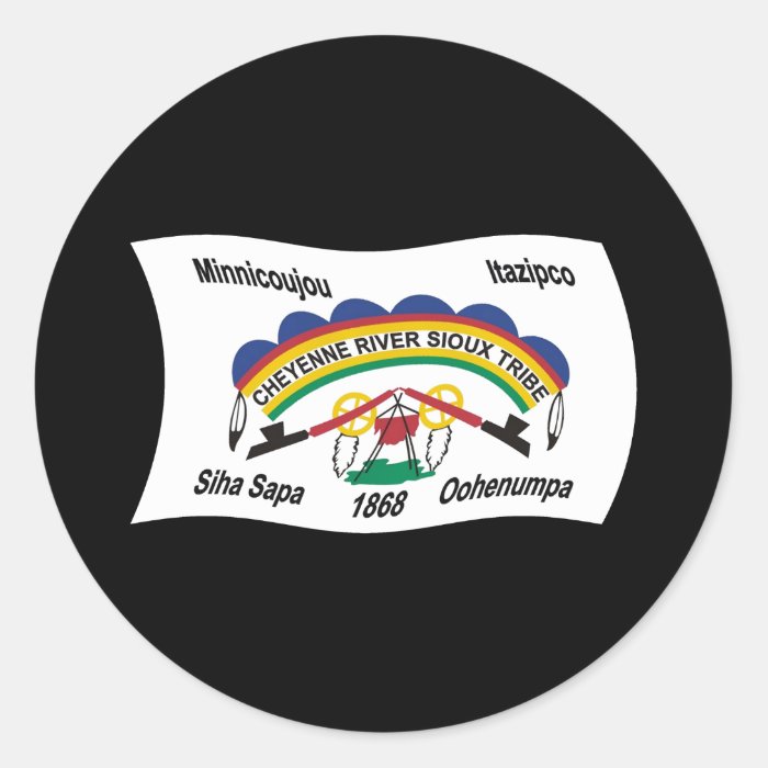 Cheyenne River Sioux Flag Sticker