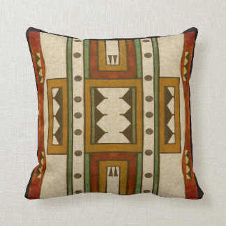 Cheyenne style 1860's parfleche design throw pillow