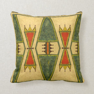 Cheyenne style 1860's parfleche design throw pillow
