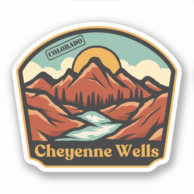 Cheyenne Wells, Colorado Sticker (Front)