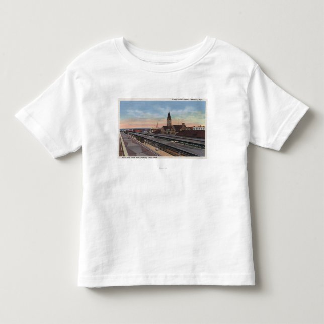 Cheyenne, WY - Union Pacific Railroad Station Toddler T-shirt (Front)
