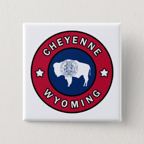 Cheyenne Wyoming Button