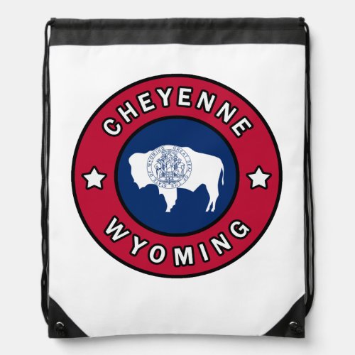 Cheyenne Wyoming Drawstring Bag