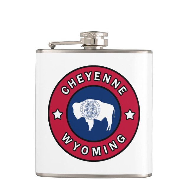 Cheyenne Wyoming Flask (Front)