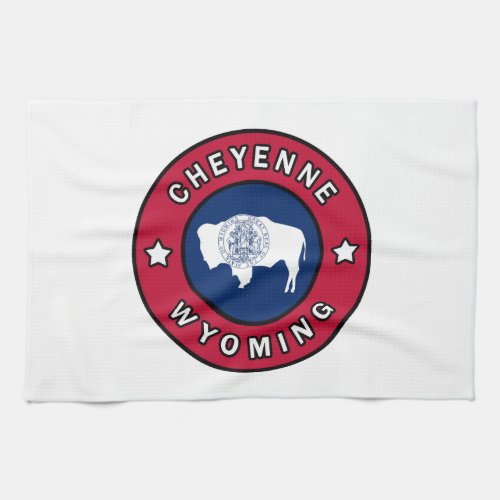 Cheyenne Wyoming Kitchen Towel