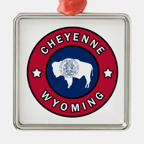 Cheyenne Wyoming Metal Ornament