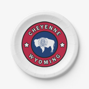 Cheyenne Wyoming Paper Plates