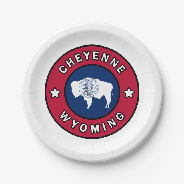 Cheyenne Wyoming Paper Plates (Front)