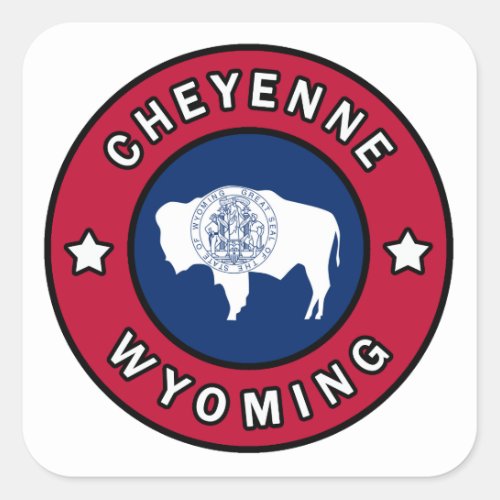 Cheyenne Wyoming Square Sticker