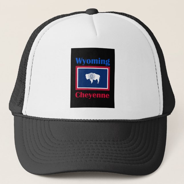 Cheyenne Wyoming Trucker Hat (Front)