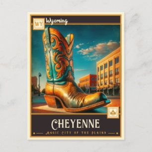 Cheyenne, Wyoming Vintage Postcard