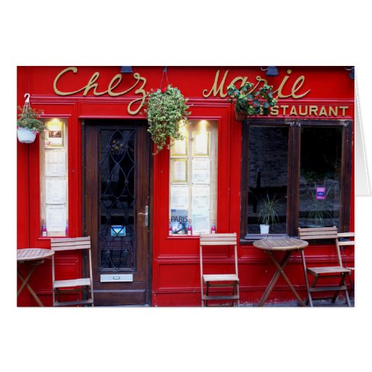 Chez Marie Cards (Front Horizontal)