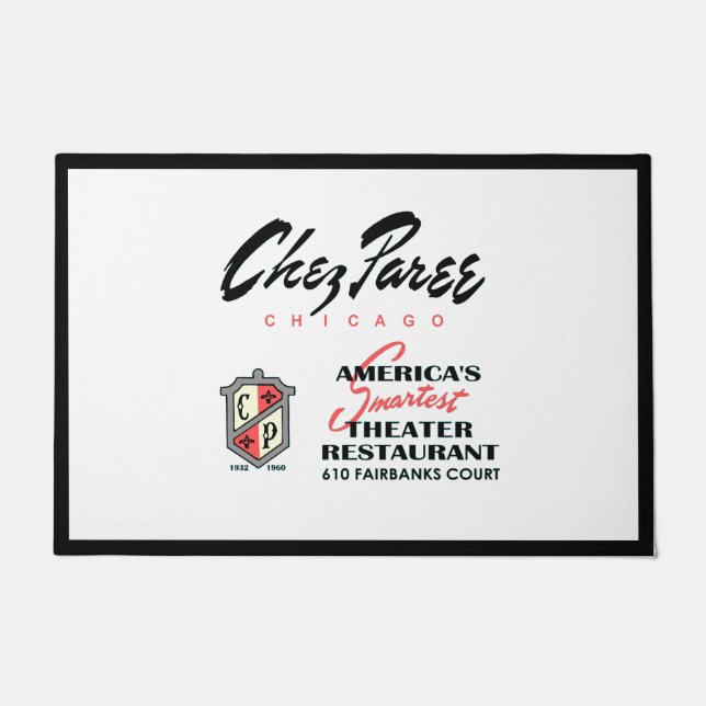 Chez Paree, Theater Restaurant, Chicago, IL Doormat (Front)
