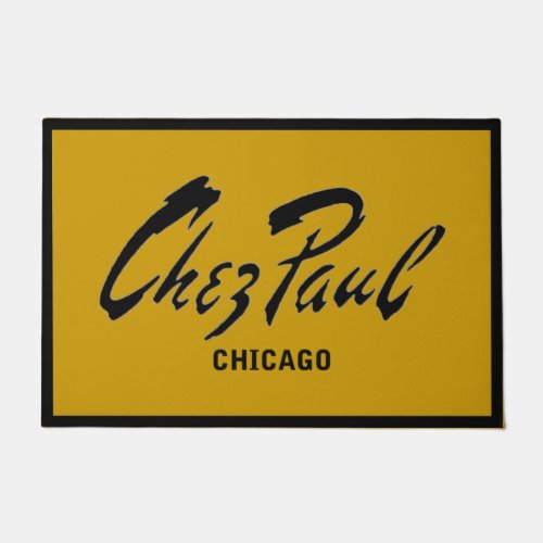Chez Paul French Restaurant Chicago Doormat