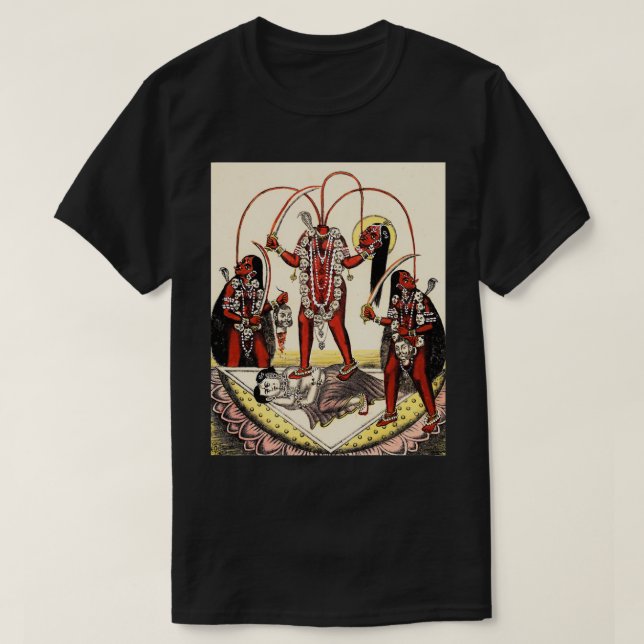 Chhinnamasta Shiva Kali Goddess Deities T-Shirt (Design Front)