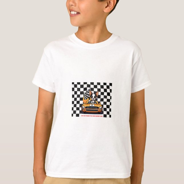 Chi Chi Takes The Checkered Flag T-Shirt (Front)