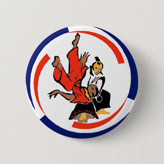 Chi in Aikido Button (Front)