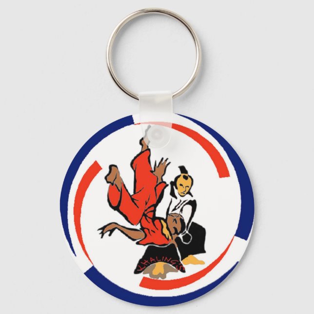 Chi in Aikido Keychain (Front)