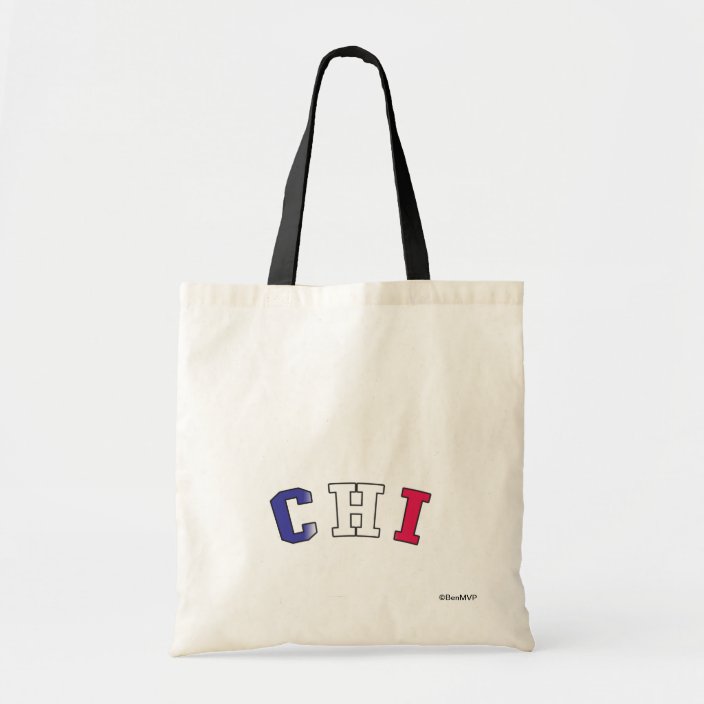 Chi in Illinois State Flag Colors Bag