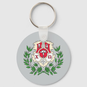 Chi Omega Crest Keychain