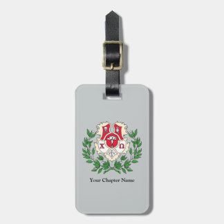 Chi Omega Crest Luggage Tag