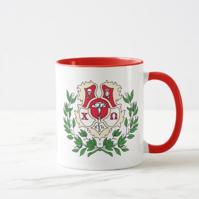 Chi Omega Crest Mug (Right)