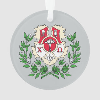 Chi Omega Crest Ornament