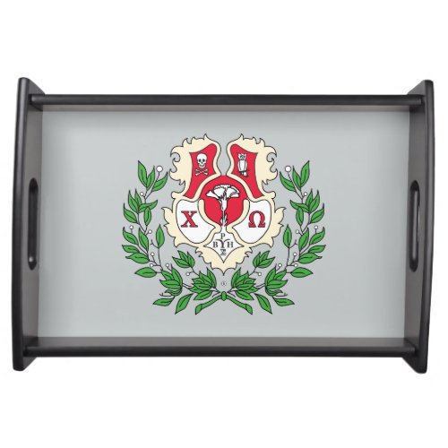 Chi Omega Crest Serving Tray