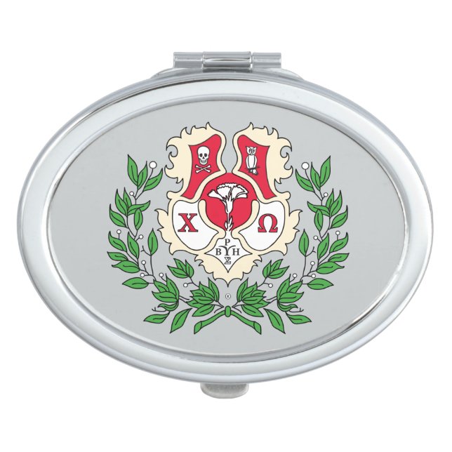 Chi Omega Crest Vanity Mirror (Front)