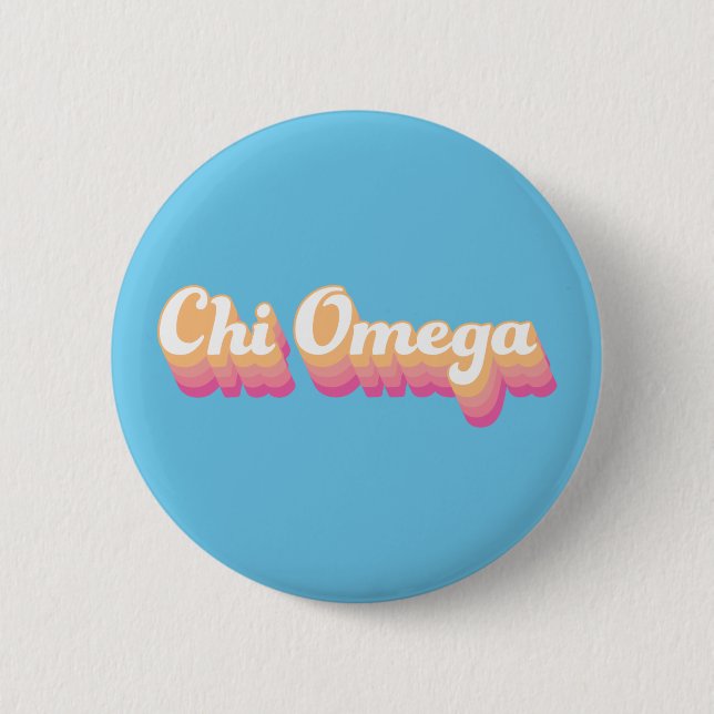 Chi Omega | Groovy Script Button (Front)
