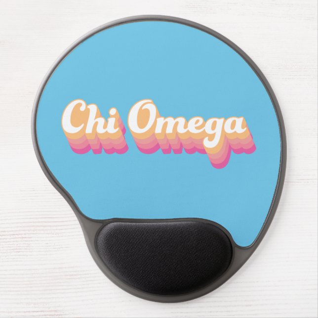 Chi Omega | Groovy Script Gel Mouse Pad (Front)