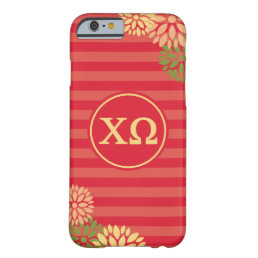 Chi Omega | Monogram Stripe Pattern Barely There iPhone 6 Case