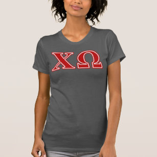 Chi Omega Red Letters T-Shirt