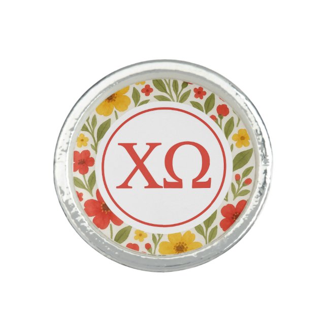 Chi Omega Ring (Front)