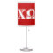 Chi Omega White and Red Letters